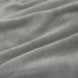 LUMALAND Kuscheldecke - 150x200cm - Hellgraue weiche Coral-Fleece Sofadecke und Tagesdecke, pflegeleicht und waschbar bei 30°C.