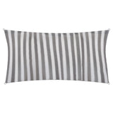 LUMALAND Sonnensegel 100% HDPE mit Stabilisator für UV-Schutz - Rechteck 2 x 4 Meter in Grau/Weiß mit Streifenmuster und Befestigungsringen