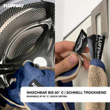 FLUFFINO® Hundehandtuch Mikrofaser 2er-Pack 120x70 cm Beige & Blau, waschbar bis 60° und schnelltrocknend.