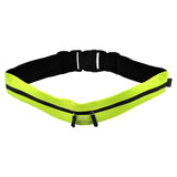 #DoYourFitness Laufgurt FunRunner grün mit zwei Reißverschlusstaschen, reflektierend und wasserabweisend für sicheres Laufen und Fitness.