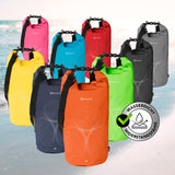#DoYourOutdoor Dry Bag 20L Orange, wasserdicht, robust, mit verstellbarem Schultergurt, ideal für Outdoor-Abenteuer wie Camping und Angeln.