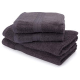 LUMALAND Premium Handtücher 4er-Set Grau, zwei Handtücher 50x100 cm und zwei Badetücher 70x140 cm, aus 100% Baumwolle, Frotteequalität.