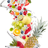 #DoYourFitness Wasserflasche/Trinkflasche für Fruchtschorlen 700 ml Türkis mit integriertem Fruchteinsatz für aromatisiertes Wasser.