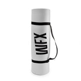 #DoYourFitness Fitnessmatte in Weiß, 183 x 61 x 0,8 cm, rutschfest, robust, leicht mit Tragegurt für Yoga und Gymnastik.