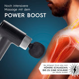 VITALmaxx Massagegerät Mini-Gun - schwarz/silber mit Power Boost für intensive Muskelmassage und schnelle Regeneration.