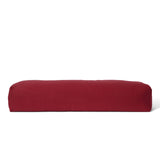 #DoYourYoga Yoga-Bolster Paravati in Rot, gefüllt mit Bio-Buchweizenschalen, 67 x 22 x 13 cm, waschbarer Bezug, ideal für Yoga und Yin Yoga.