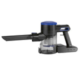 CLEAN Edition Akku-Zyklon-Staubsauger schwarz/blau mit 2-Stufen Saugkraft, Akku, 2-Filter-System und 800 ml Staubbehälter.