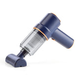 CLEANmaxx Akku-Handstaubsauger Set 6-tlg. - 7,4V - blau, leicht, kabellos mit leistungsstarkem Li-Ionen-Akku und USB-C Aufladung.