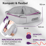 VITALmaxx Shiatsu-Massagegerät mit Knet- & Druckmassage, Wärme & Halteschlaufen kompakt, flexibel, mit Halteschlaufen für sicheren Sitz.