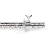 #DoYourFitness Langhantel-Stange 120 cm aus Gusseisen mit Schraubverschluss für sichere Gewichte im Home-Gym.