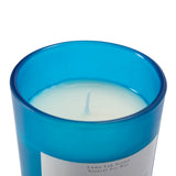 Luma Lab Duftkerze Zodiac / Sternzeichen "Zwillinge" in blauem Glas mit veganem Sojawachs und frischen Zitrus- und Blumenessenzen.