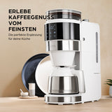 Barista Filterkaffeemaschine Touch Iso mit Mahlwerk und LED-Touchdisplay, Timerfunktion und doppelwandiger Isolierkanne.