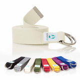 #DoYourYoga Yogagurt Madira - 100% Baumwolle, beige, 250 x 3,8 cm, leichter Yoga-Gurt in 8 Farben, waschbar bis 40 Grad.