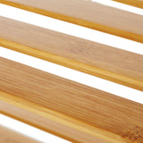 LUMALAND Bambus Wäschekorb mit 2 ausziehbaren Wäschesacken, glatte Bambuslatten, langlebig und hochwertig verarbeitet in Lila.