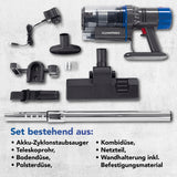 CLEANmaxx Hand- und Bodenstaubsauger kabellos mit 12 kPa Saugkraft, 0,8-L-Staubbehälter und flexiblem 2in1 Zubehörset.