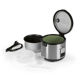 GOURMETmaxx Reiskocher mit Gartopf inkl. Dampfkorb, Reislöffel und Messbecher für perfekte Reis- und Gemüsezubereitung.