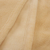 LUMALAND Kuscheldecke - 150x200 cm - weiche, flauschige Sofadecke in Beige aus pflegeleichtem Coral-Fleece, ideal als Tagesdecke.