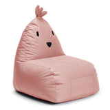 LUMALAND Kindersitzsack Animal Line Chick - Pastell Pink, weich, wasserabweisend und ideal als gemütlicher Sitzplatz für Kinder.