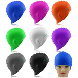 #DoYourSwimming Badekappe/Schwimmhaube für Kinder bis ca. 10 Jahre in Orange, aus elastischem langlebigem Silikon, schützt Haare und Ohren.