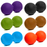 #DoYourFitness Double Faszienball Massageball Globo aus Silikon, ca. 8cm Durchmesser, zur gezielten Muskel- und Faszienmassage, grün