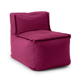 LUMALAND Sitzsack-Sofa Mittelstück Rotwein, 200 L Volumen, abwischbarer Bezug, extrastark, modulare Kombination mit Reißverschluss