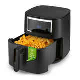 GOURMETmaxx Heißluftfritteuse 6,5 l mit Touchscreen, Timer und 11 Programmen, frittierte Pommes mit LED-Touch-Display.