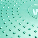 World Fitness Ballsitzkissen "Blowup" - Inkl. Pumpe - Ø 33 cm - Türkis mit Noppen für Massage und ergonomisches Sitzen.