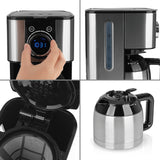 BEEM Kaffeemaschine Fresh-Aroma-Switch Thermo mit LED-Touch-Display, Timer, drehbarem Bedienfeld und isolierender Thermokanne.