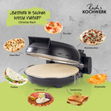 Rachs KOCHWERK Pizza Maker inkl. herausnehmbarem Pizzastein & Pizza-Heber für knusprige Pizzas und vielfältige Gerichte.