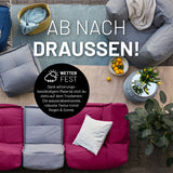 LUMALAND Sitzsack-Sofa Mittelstück Rotwein, 200 L Volumen, wetterfest, modular, pflegeleicht mit abwischbarem Bezug.