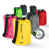 Where Tomorrow Dry Bag 5L - Style 02 - Gelb, wasserdichter, robuster Rucksack mit UV-Schutz und verstellbarem Schultergurt.