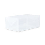 LUMALAND Damen Schuhbox transparent und stapelbar, 35x22x14 cm, praktisch mit Transportgriff für vielseitige Aufbewahrung.