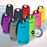 Where Tomorrow Dry Bag 20L - Style 01 - Himmelblau, wasserdichter, robuster Outdoor-Rucksack mit UV-Schutz und Rolltop-Verschluss.