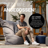LUMALAND Sitzsack Classic XXL (380 L) - In- & outdoor - Senfgelb, komfortabel, robust und anpassungsfähig für drinnen und draußen.