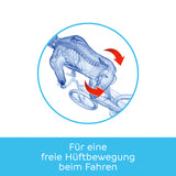 freibeik advanced - Das bewegliche Sattelgelenk 2.0 ermöglicht freie Hüftbewegung und verbessert Beweglichkeit beim Fahren.