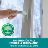 EASYmaxx Dichtungsband Set selbstklebend 3-tlg. - 5m zur Isolierung und Abdichtung von Fenster- und Türspalten bis ca. 2,5 cm.