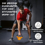 #DoYourFitness Kettlebell 2 kg, massive Gusseisenkugel mit Neoprenbeschichtung für rutschfreien Griff und sicheres Krafttraining.