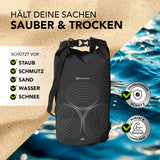 #DoYourOutdoor Dry Bag 10L - Schwarz, wasserdichte, robuste Tasche schützt vor Staub, Schmutz, Sand, Wasser und Schnee bei Outdoor-Abenteuern.