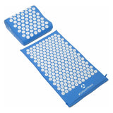 #DoYourFitness Akupressur-Set Bikash mit Massagematte 75x48 cm und Entspannungs-Kopfkissen 30x30 cm in Blau.