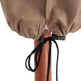LUMALAND Abdeckung Schutzhülle für Sonnenschirm - 195 x 25/35 cm - reißfestes Beige Oxford 600D Gewebe mit Kordelzug für sicheren Halt