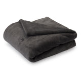 LUMALAND Kuscheldecke - 150x200 cm, weiche graue Sofadecke aus Coral-Fleece, pflegeleicht und vielseitig als Tagesdecke nutzbar.