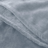 LUMALAND Kuscheldecke - 220x240 cm, weiches hellblaues Coral-Fleece, pflegeleicht, vielseitig als Sofadecke oder Tagesdecke nutzbar.