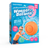 EASYmaxx Silikon-Wasserballon - 12er-Set, wiederverwendbare, selbstschließende Wasserballons aus farbigem Silikon mit einfacher Befüllung.