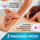 VITALmaxx Shiatsu-Massagegerät mit 6D-Massageköpfen, Wärme, Knet- & Druckmassage mit 2 Modi für gezielte Muskelentspannung.