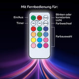 EASYmaxx LED-Leuchtkasten A4 mit 173 Buchstaben, Zahlen & Symbolen, 150 Mood Pics und Fernbedienung für Farbwechsel und Timer.