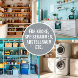 WELLENBORG Pfandflaschen-Sammelbehälter 100 l mit 2 Tragetaschen und Klettverschluss ideal für Küche, Speisekammer oder Abstellraum