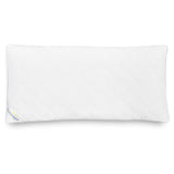 LUMALAND Kopfkissen 40 x 80 cm mit 800 g Füllgewicht, weiß, weich, voluminös, waschbar bis 95 °C, mit Reißverschluss zur individuellen Befüllung.