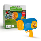 EASYmaxx Bubble Maker / Seifenblasengerät mit 69 Auslässen und LED, kabellos, ideal für Kindergeburtstage und Feiern.