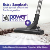 CLEANmaxx Akku-Zyklonsauger 2in1 mit Power 3000 Bodendüse reinigt Teppiche & Hartböden kraftvoll und kabellos.