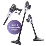 CLEANmaxx Akku-Staubsauger 2in1 als kabelloser Hand- und Bodensauger mit Ladestation und zwei verschiedenen Düsen.